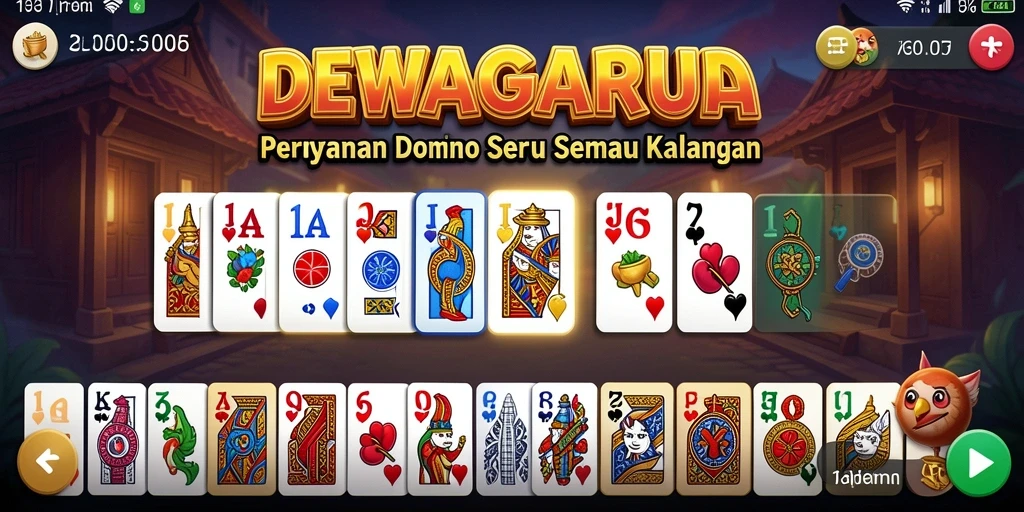 Tampilan gameplay seru dan menarik di DEWAGARUDA.