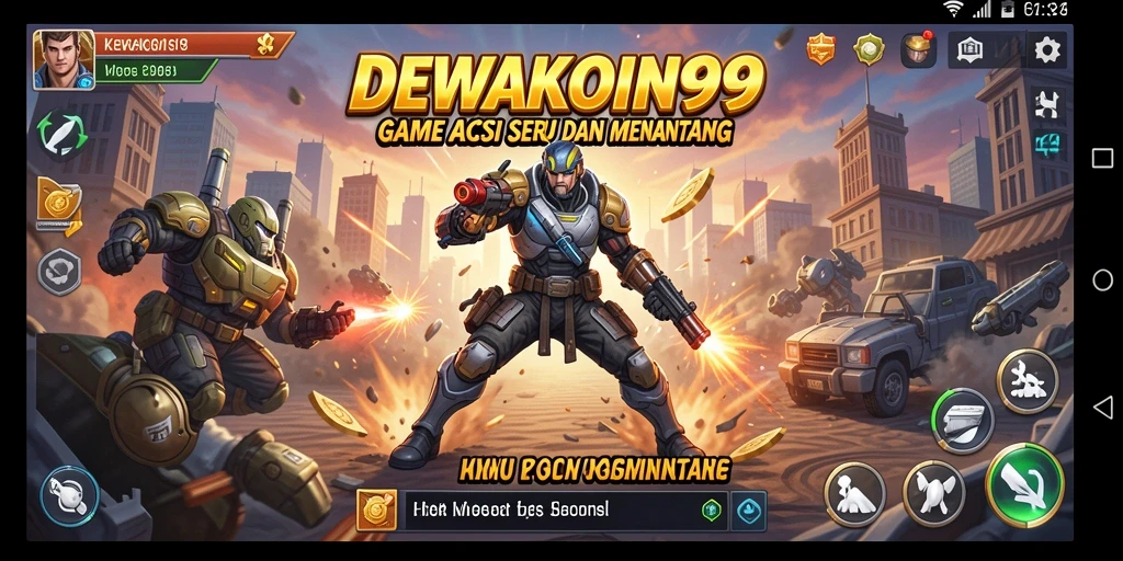 Screenshot DEWAKOIN99 menampilkan aksi mendebarkan saat pertarungan.