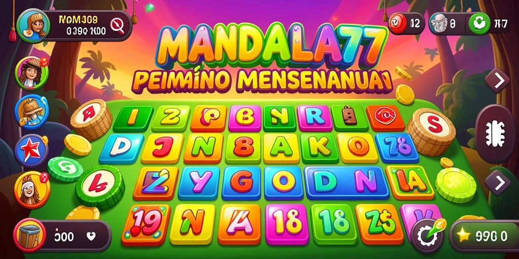 Tampilan gameplay seru di MANDALA77 saat bermain Bingo.