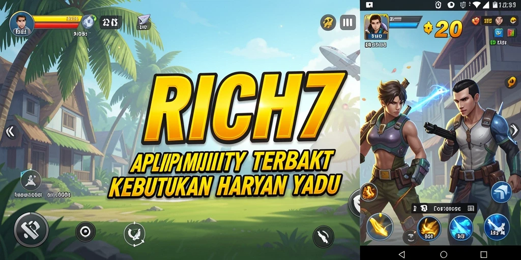 Tampilan antarmuka RICH7 yang sederhana dan fungsional.