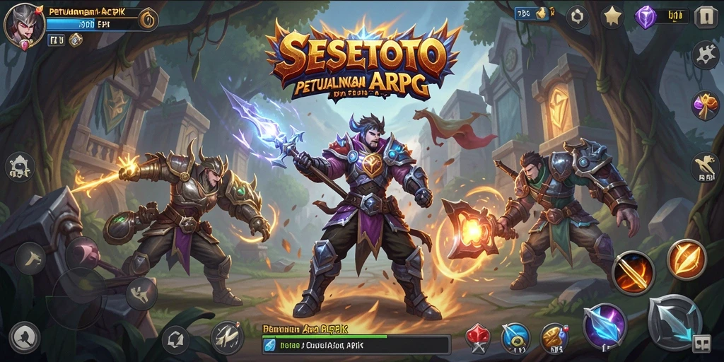 Gameplay SESETOTO yang menegangkan dan penuh aksi dalam dunia ARPG.